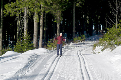 Langlauf-Loipe im Schwarzwald